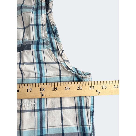 G By  Guess Mens Sleeveless Plaid Button-Up Shirt With Removable Hood XL - Picture 6 of 11